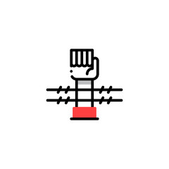 barbed wire icon