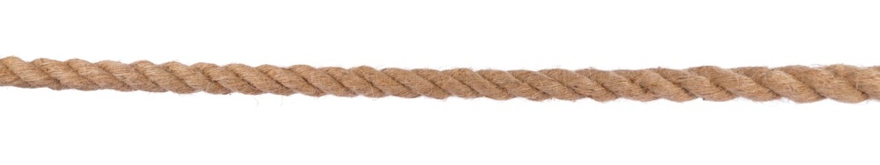 Strong Rope isolated on white Background - Super wide banner