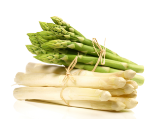 Green and white Asparagus Bundle - Transparent PNG