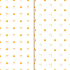 Christmas star seamless pattern. Design for fabric, wrapping gift paper and backgrounds. Winter holiday season. Vector illustration. 