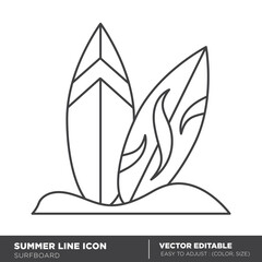 surfboard icon vector illustration - Eps 10