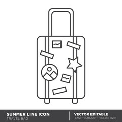 Luggage icon vector illustration - Eps 10