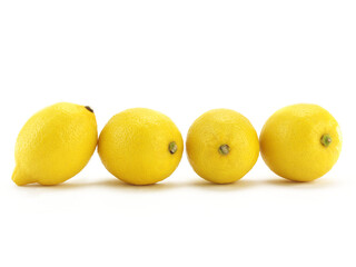 Lemon stack on white background
