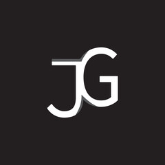 illustration of a combined monogram of the letters J and G.