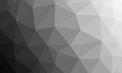 abstract black gray white geometric triangle gradient background illustration