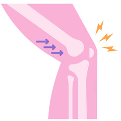 dislocated knee icon