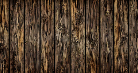 Naklejka premium Digital Illustration Grunge Wood Pattern Background