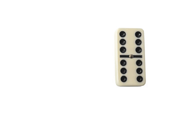 Domino pieces png, copy space and various agulos, concept of table games