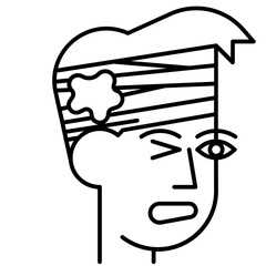 bandage head icon
