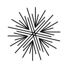 Obraz premium snowflake icon. Vector illustration