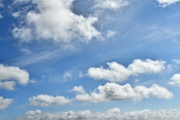 Naklejka na ściany i meble Blue Sky With Clouds