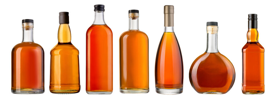  whiskey bottle isolated