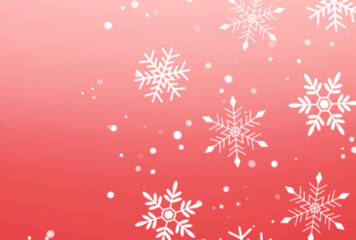 背景素材_雪の結晶_ピンク