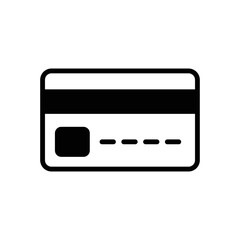 credit card icon vector design template in white background