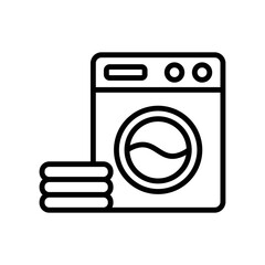 washing machine icon vector design template in white background