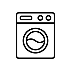washing machine icon vector design template in white background