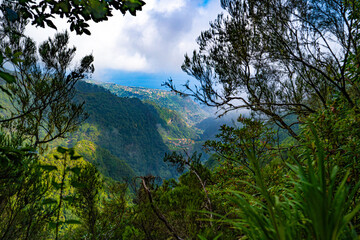 Fototapeta na wymiar Caldeirao Verde, one of the most beautiful levadas on the island.