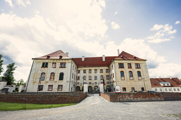 Fototapeta na wymiar Chateau Kunstat, oldest castle in Moravia, Czech Republic
