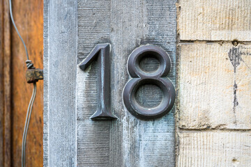 house number eighteen (18)