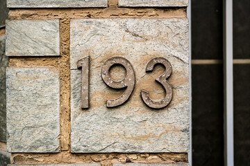 house number one hundred and ninety three (193)