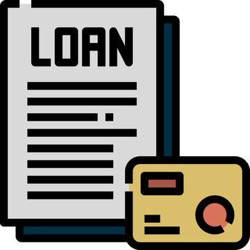 loan document and credit card icon clip art preview