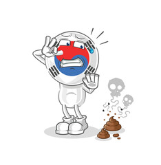 south korea head cartoon young boy character cartoon