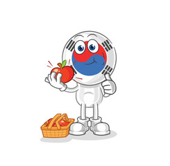 south korea head cartoon criminal in jail. cartoon character