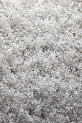 White snowflakes in winter as a background.