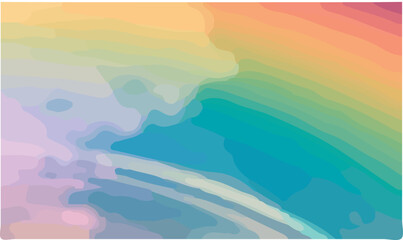 Fototapeta na wymiar Rainbow Waves Colorful Background