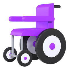 Wheelchair 3D icon