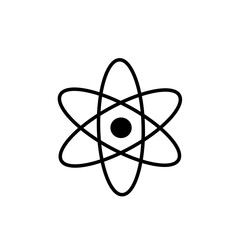 atom symbol isolated on white background