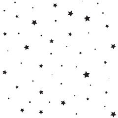 Stars pattern. Seamless vector star background. Cute festive Christmas and holidays ornament