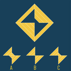 Find the Missing Piece. Shape completion questions