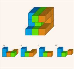Find the Missing Piece. Shape completion questions, Find next shape