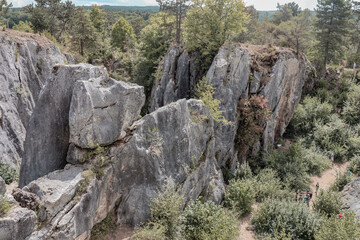 The views of the nature of Fondry des Chiens in Vironinval Belgium.