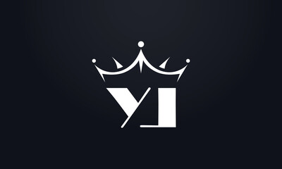 Fototapeta na wymiar king crown logo design vector and extra bold queen symbol