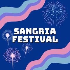 Sangria Festival. This illustration design is perfect for celebrating Sangria Day on 20 December. It's also suitable for social media template.