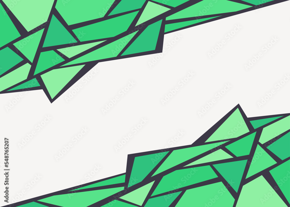Poster minimalist background with colorful geometric triangle pattern and some copy space area