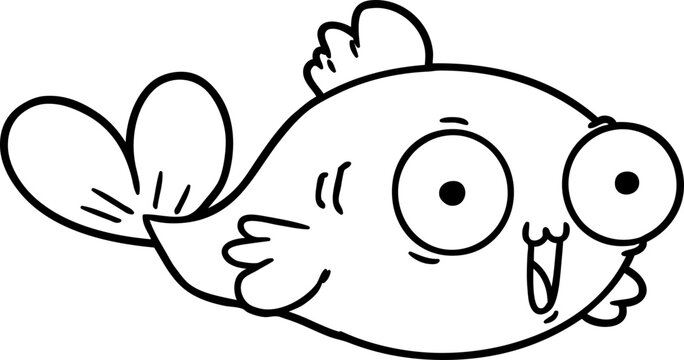  Happy Goldfish Cartoon