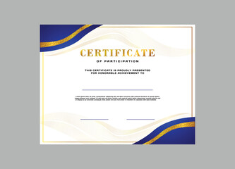 Minimal professional certificate template design