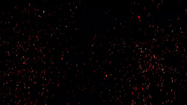 Dynamic embers collide with each other in a burning inferno texture overlay. This will add heat and glowing ember particles to any footage.