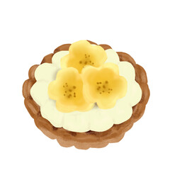 Fruit Pie. Delicious pastry with fruit topping.