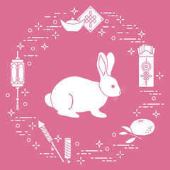 Chinese New Year Rabbit symbol 2023 calendar