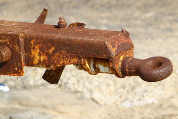 Old and rusty iron.