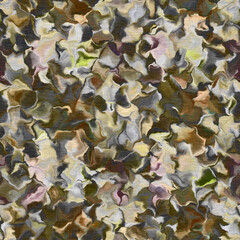 Camouflage wavy marble seamless pattern. Gradient blur for camo bohemian backdrop. Textured vintage wallpaper. 