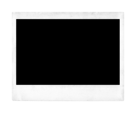 rectangle polaroid frame template on transparent background, extracted, png  file Stock Photo | Adobe Stock