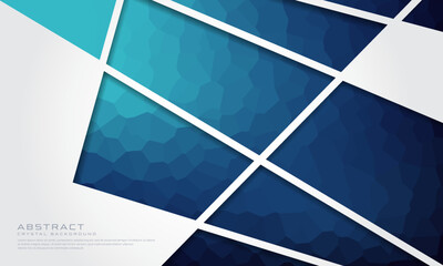 Blue crystal gradient background with abstract geometric lines. Eps 10 Vector design