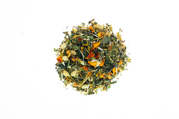 green tea with herbs 