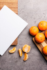 tangerine wood composition white paper