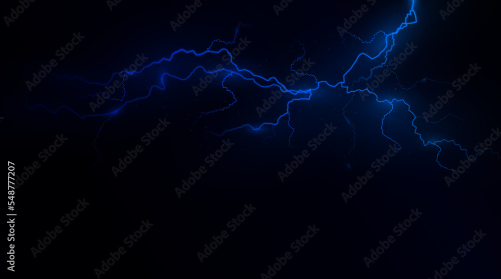 Poster light blue isolated vector lightning png. magic light abstract lines. realistic natural lightning ne